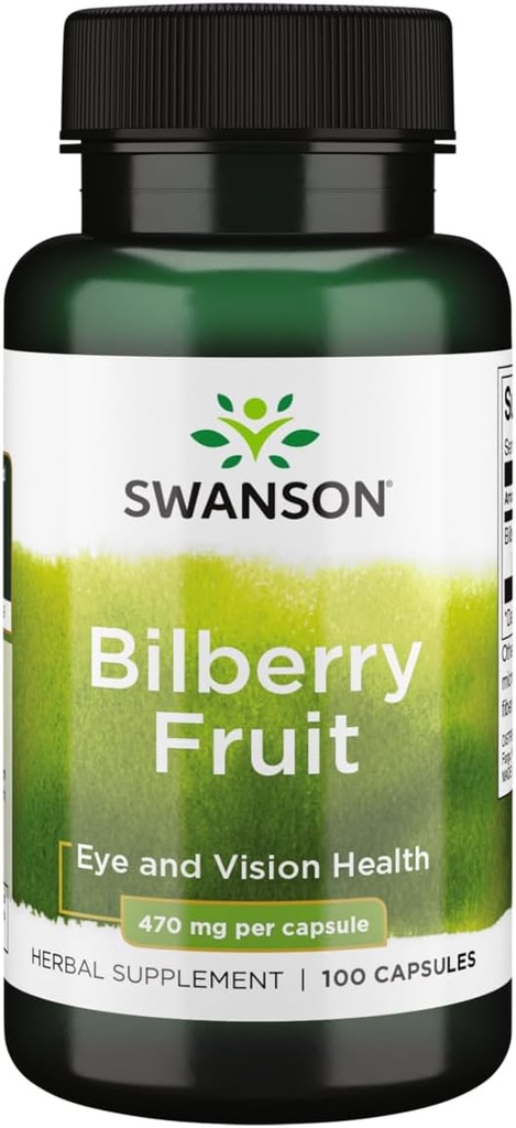 Swanson borovnica sadje 470 Milligrams 100 kapsul