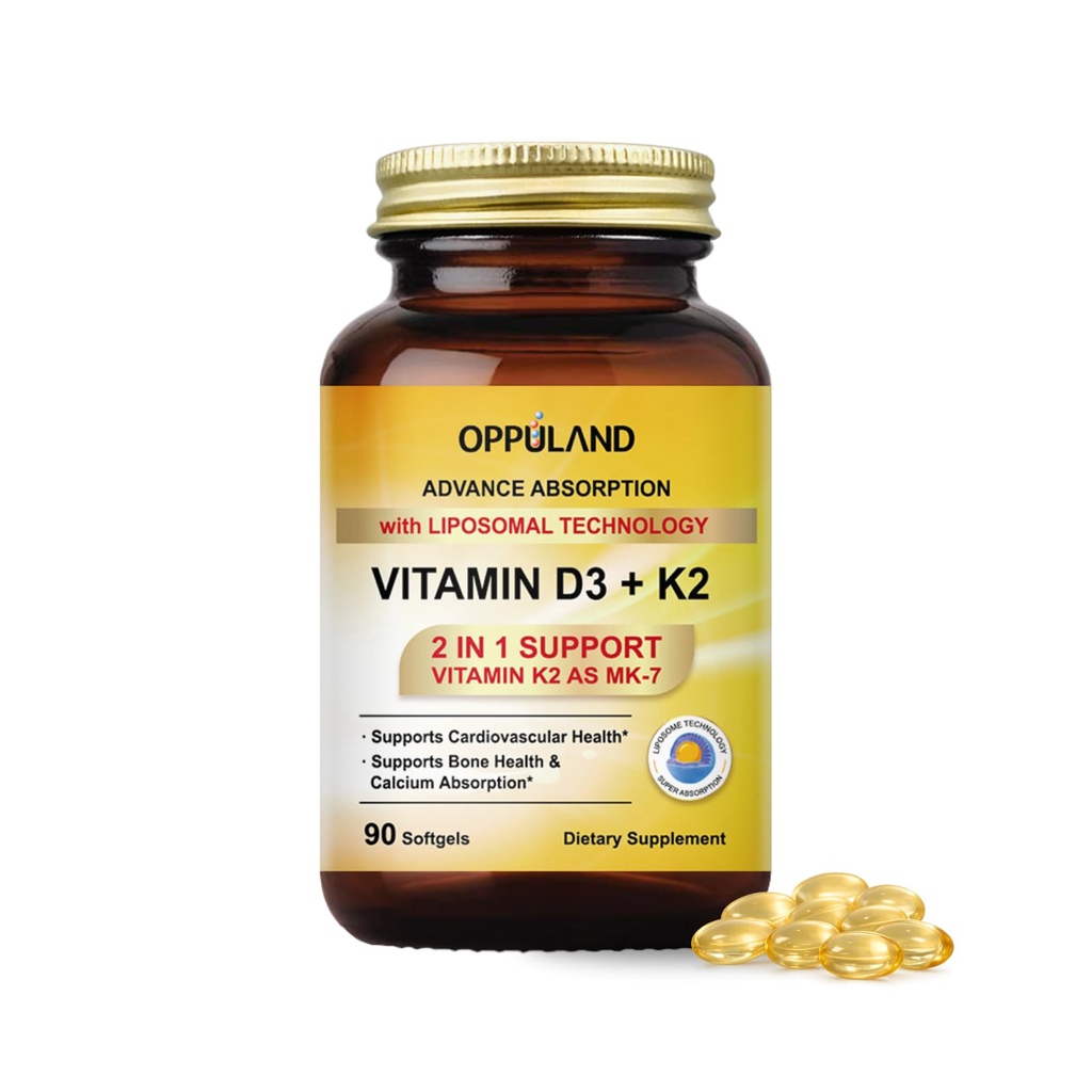 Vitamin D3 + K2 5000 i.e. - liposomska tehnologija za izboljšano absorpcijo - MK-7 Vitamin K2 100mcg - podpira presnovo kosti in kalcija - D3K2 doplačilo za moške in ženske - 90 kapsul