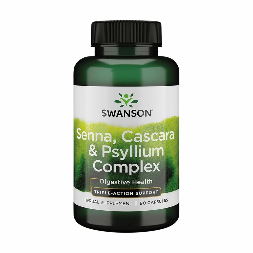 Swanson Senna Psyllium Cascara Complex GI Tract Podpora regularnosti 90 kapsul