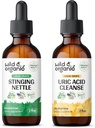 Divja in organska kopriva tinktura 2 fl oz & sečna kislina očisti tinkturo 2 fl oz