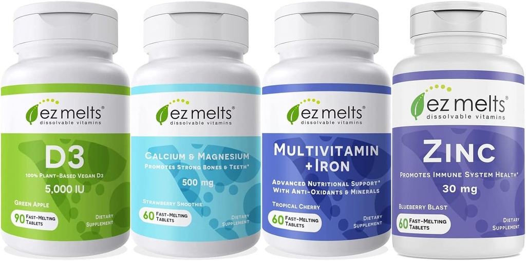EZ Melts Essential Men's Health Bundele, Sugar-free, 1-3-Mesec dobave