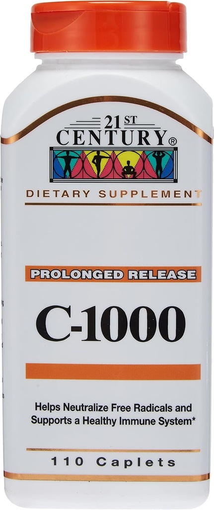 21. stoletje C- 1000 podaljšana release Vitamin dodatek, 110 tablete