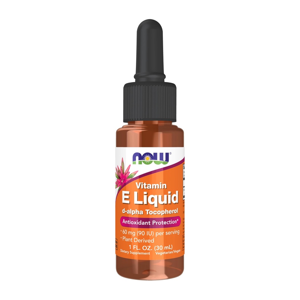 NOW Foods Supplements, naravni vitamin E tekočine (D-Alpha Tocoferol), Antioksidant zaščita*, 1-Ounce