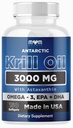 Dr. JOEL'S MOM NUTRIX Antarktika Krill Oil Supplement - 150 Mehkužci - Visoka absorpcija EPA, DHA, Astaksantin & Fosfolipid - Brez ribjega olja po okušanju - Izdelano v ZDA