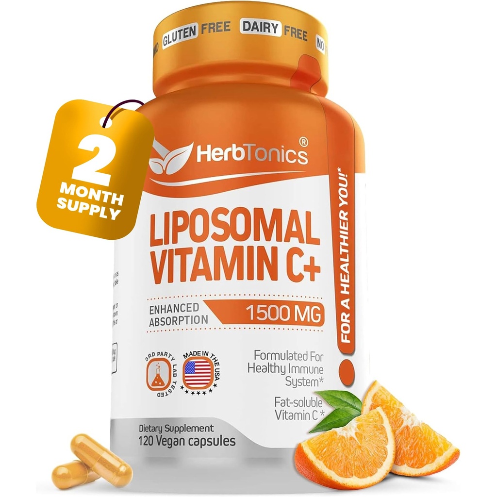 Liposomske kapsule vitamina C 1500 mg Imunska podpora dodatek 
