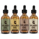Brisajoče Viking Beard olje za moške - 0.66 Fl Oz Pack of 4, Vanilla, Sandalwood, Cedarwood & Citrus - Promocija Fuller rast z Bradavičasto rastno olje - Cedarwood Vanilla Scents za moške