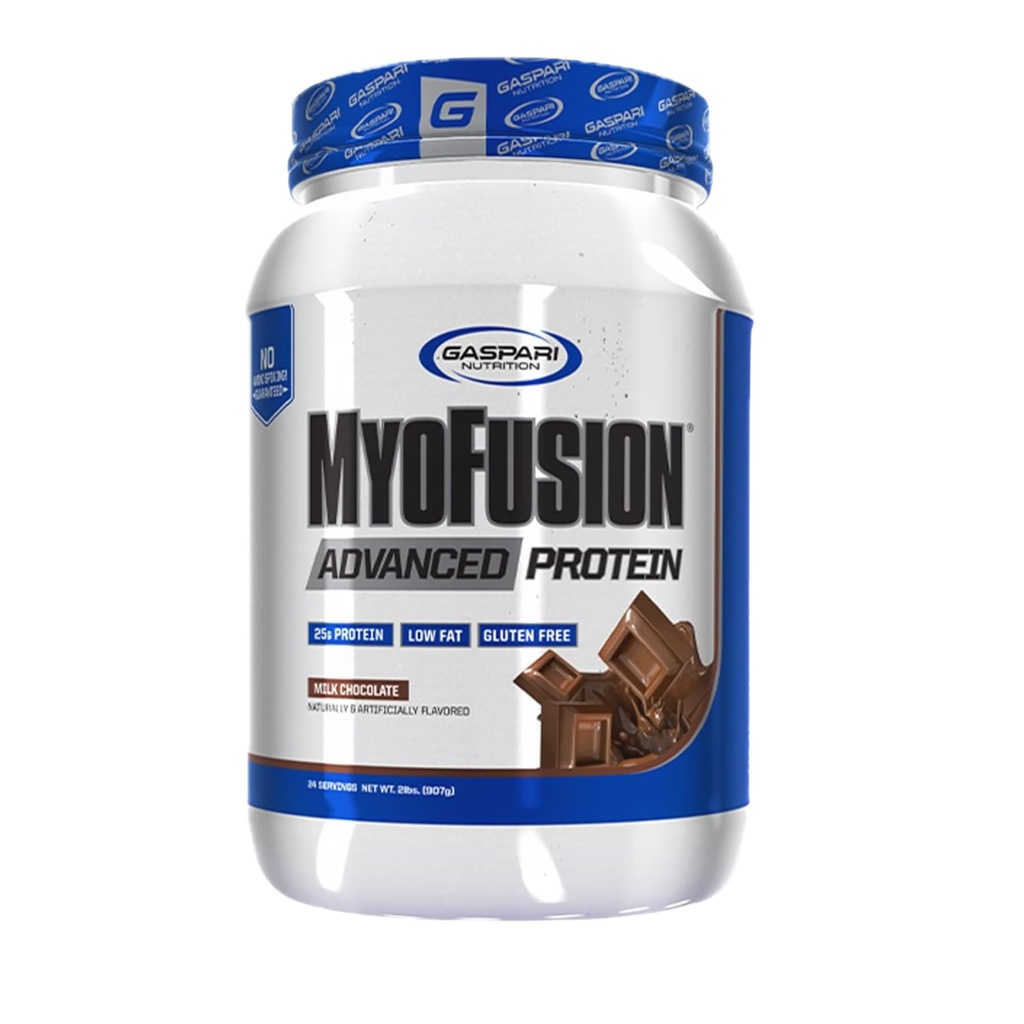Gaspari Nutrition Myofusion Advanced Protein, Beljakovinska mešanica z Whey Protein, Kazein Protein in izolat Protein, brez maščob in glutena (2 kg, čokolada)