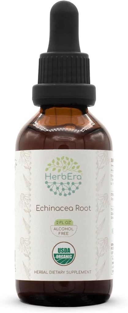 HerberEra Echinacea Root B60 USDA Organic Tinkture 