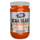 NOW Foods Sports Nutrition, BCAA Blast Powder, 5 g BCAA, 100 mg kofeina, Tropical Punch, 600-Grams