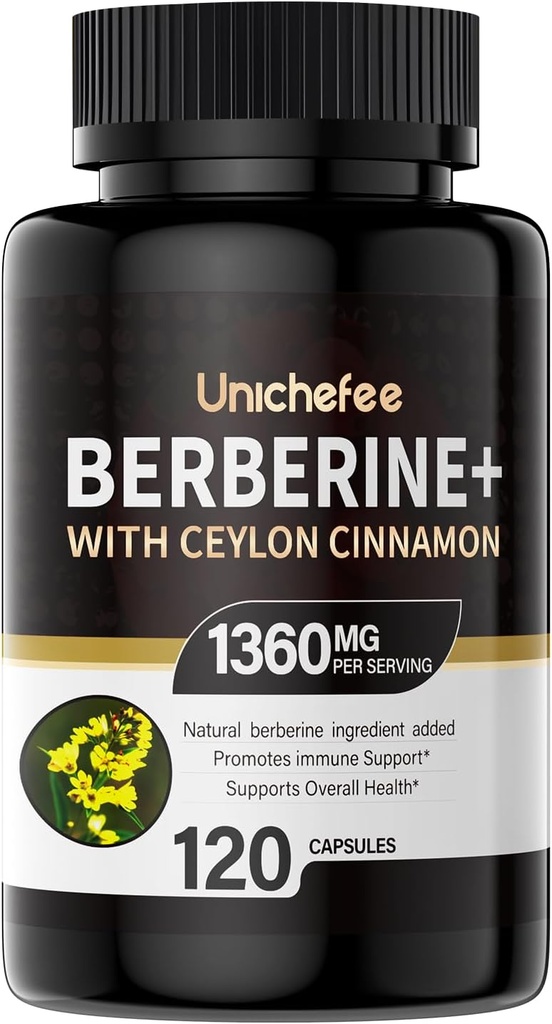Berberine - 1000–1500 mg dnevno - Berberine HCL dodatek za metabolično podporo - Gluten-free & Vegan dodatki za moške in ženske 16