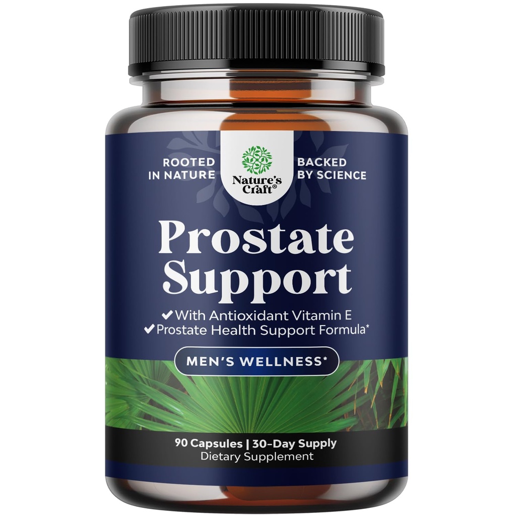 Herbal prostate dodatek za moške - Potent Pygeum in žaga Palmetto ekstrakt z beta sitosterol & zeleni čaj za urein Tract podpora - moški zdravje mešanica za pogosto uriniranje - 90 kapsul