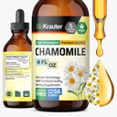 BIO KRAUTER Kamilica Tinktura - Kamilica Extract - dodatek za sprostitev in mirno podporo - alkohol in sladkor brez - Veganske kapljice 4 Fl.Oz.