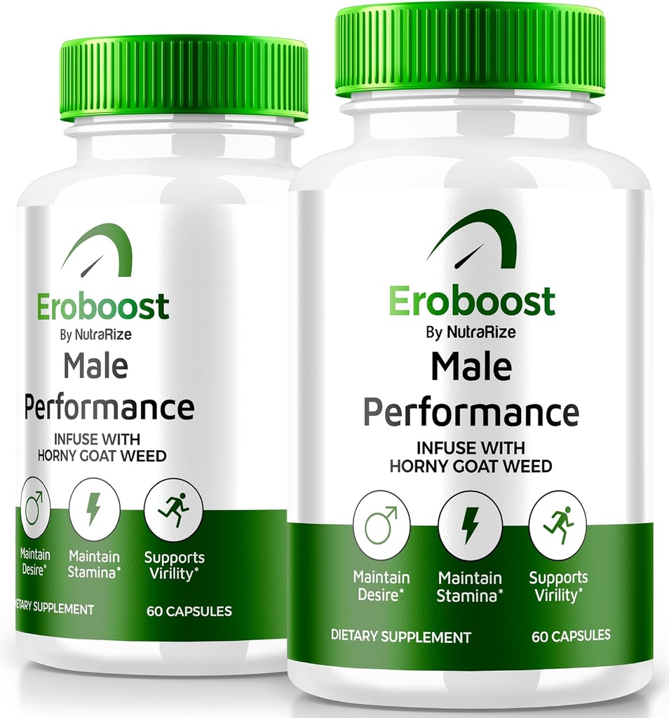 (2 Pack) Eroboost dodatek za moške, Eroboost moški dodatek, Daily Nutrition to support Peak Performance and All Wellness, Uradna Ero Boost Formula Reviews (120 kapsul)