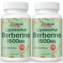 Liposomal Berberine HCL - Berberine 1500mg Visoka biološka uporabnost, Berberine Dopolnilo za ženske in moške (2 paketa)