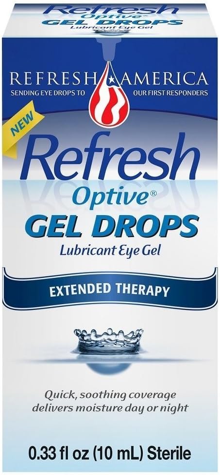 Osvežite Optive gel kapljice 0,33 Fl Oz (10 ml) Na steklenico - 2 steklenici