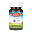 Carlson žvečljivo železo 27 mg, grozdje, zdravje krvi, 30 tablet