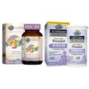 Garden of Life Organics Prenatal Vitamin: Folat za energijo in zdravo razvoj plod & - Dr. Formulirani probiotiki Enkrat dnevno Prenatal - Acidophilus in Bifidobacteria Probiotic Podpora