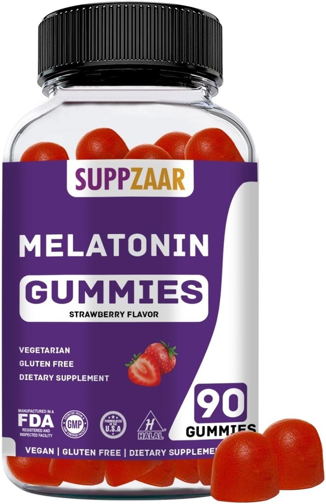 Melatonin Gummies. Melatonin 5mg Spanje Gumiji za boljši spanec, energijo in fokus. Odrasli in otroci Melatonin Gummy: Nenavadno oblikovanje, ne-GMO, Gluten-free, želatina-free. 90 Gummies
