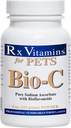 Rx Vitamini Bio-C - Vitamin C za pse in mačke - z Lemon Bioflavonoidi za lajšanje alergije - Imunska podpora dodatek - Spodbuja zdravo plašč in kožo - Skupni dodatek - 4 oz