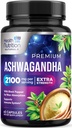 Ashwagandha dodatki - 2100mg Ashwagandha kapsula za ženske & moške, naravni antioksidant podpora, izvleček korenine Ashwa, ekstra moč mirno podpora s črnim poprom, Vegan & Gluten brezplačno - 60 kapsul