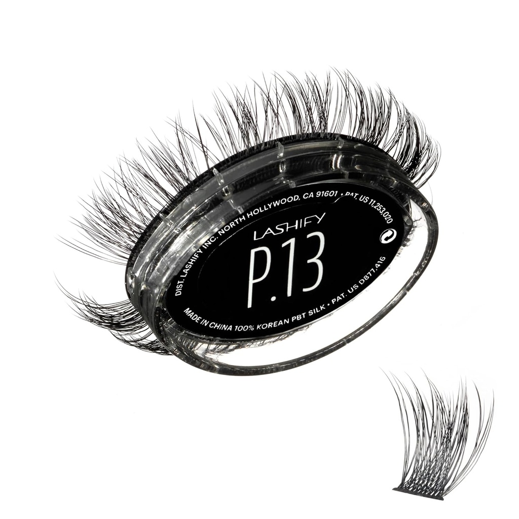 Lashify Plushy 13mm Gossamer Lashes v črni, Easy DIY lažnih las za voluminozno, vendar še vedno naravni videz