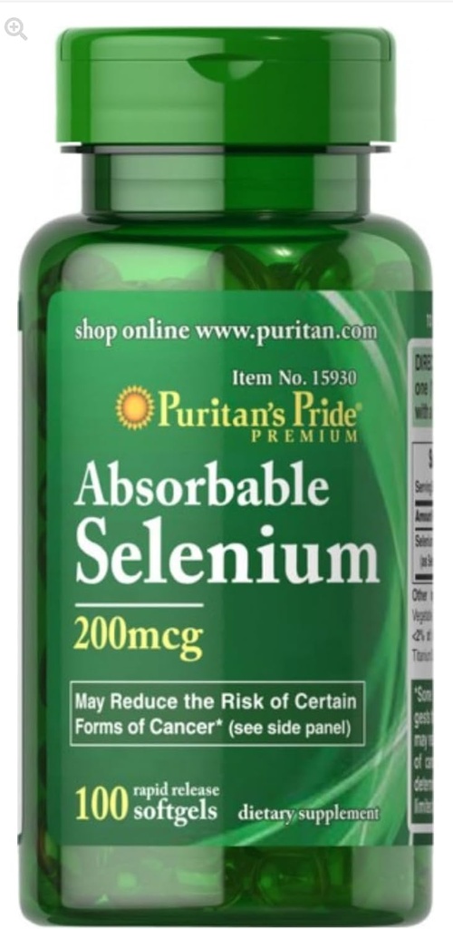 Puritanci Pride Selen 200 mcg tablete, 100
