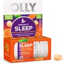 OLY Immuity Sleep Fast Dissolves, 3mg melatonin, Vitamin C, Citrus Flavor, 30 dan dobave - 30 Število