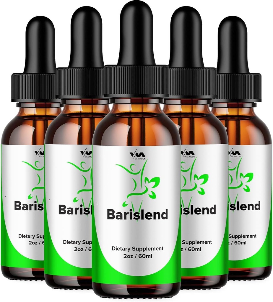 (5 Pack) Barislend Drop zdravo Vitaminska podpora dodatek - Barislend Napredna Formula, Barislend 24 Ura Liquid, Barislend Energija in dodatna moč Mnenja, 5 Mesec dobave