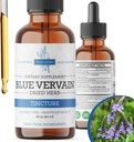 Blue Vervain Herb Organic, Blue Vervain Tinkture, Brez alkohola, Vegan - 2 Fl Oz