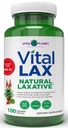 Vital Planet - Vital Lax Natural Laxative Cleanse dodatek za občasno zaprtje, z magnezijevim hidroksidom, spodrsljaj Elm, Aloe, in Triphala za podporo Bowel Rednost 100 kapsul