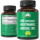 Nikotinamid ribozid NR Supplement. NMN Alternative NAD dodatek + Niacinamid za NAD+ ravni, kot smo starost. Tretja stranka Tested, Non-GMO, Gluten Free, Vegan NR Vitamin dopolnila za ženske in moške