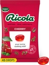 Ricola češnjevo grlo kapljice, 45 Število, Dnevne kapljice za okusno grlo osvežitev, ustni anestetik, naravno aromo