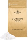 PURE ORIGINAL SESTAVINE L-Glutatione prašek (8 oz) Zmanjšana, vedno čista, Lab preverjen dodatek