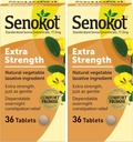 Senokot Extra Strength Natural Zelenjava Odvajalo za nežen čez noč Relief priložnostno zaprtje, 36 Število (Pack of 2)