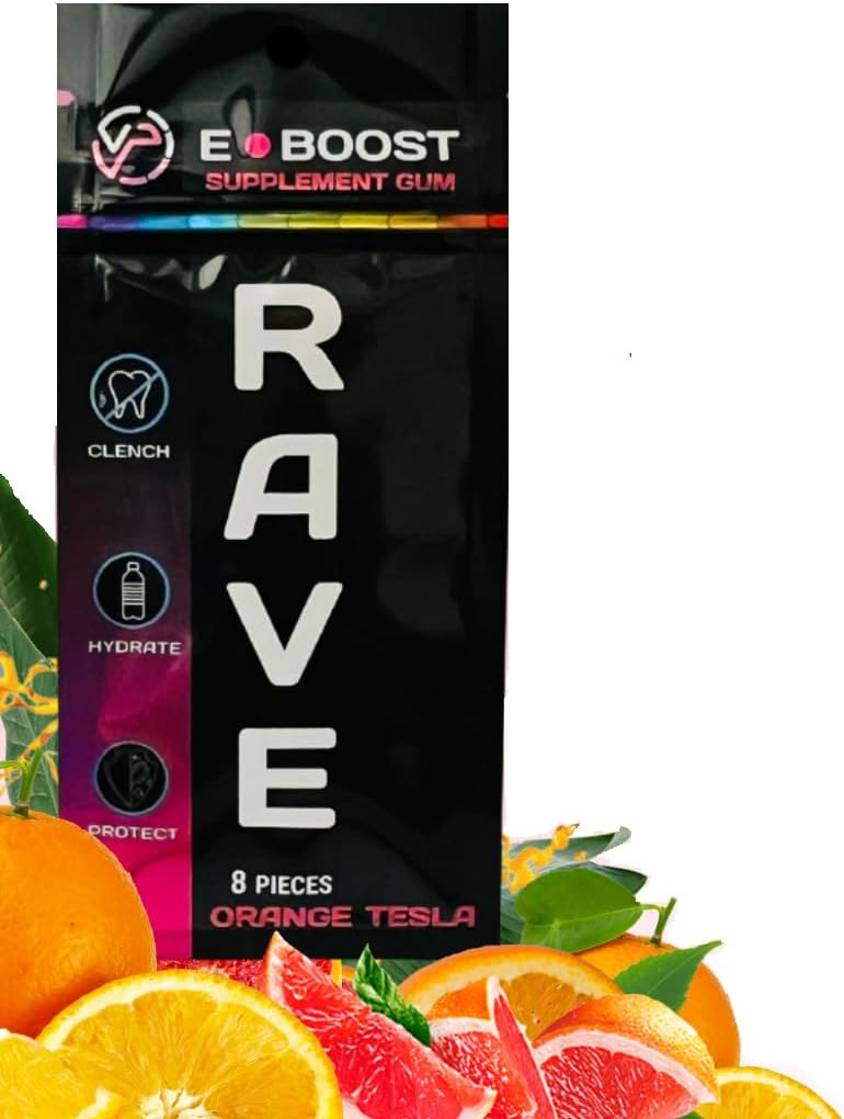 VitaPLUR E-Boost Gum, 10 Pack, Rave dodatek, Festival Wellness, Magnezij, Rave Vitamini, Rave Gear, Antioksidanti & Elektroliti, 5-HTP brezplačno ! Adderall Comedown