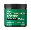 Satoomi NAD dodatek z liposomskim nikotinamidom Riboside 900 mg NR, Resveratrol, Quercetin - 90