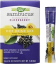 Naravoslovna pot Narava Sambucus Pomišljevanje Bezgove jagode Vroča pijača Mešamo, z vitaminom C & Echinacea, 10 Štetje, Medena limona-Berry aromatizirana, 10 Število (Pack of 12)