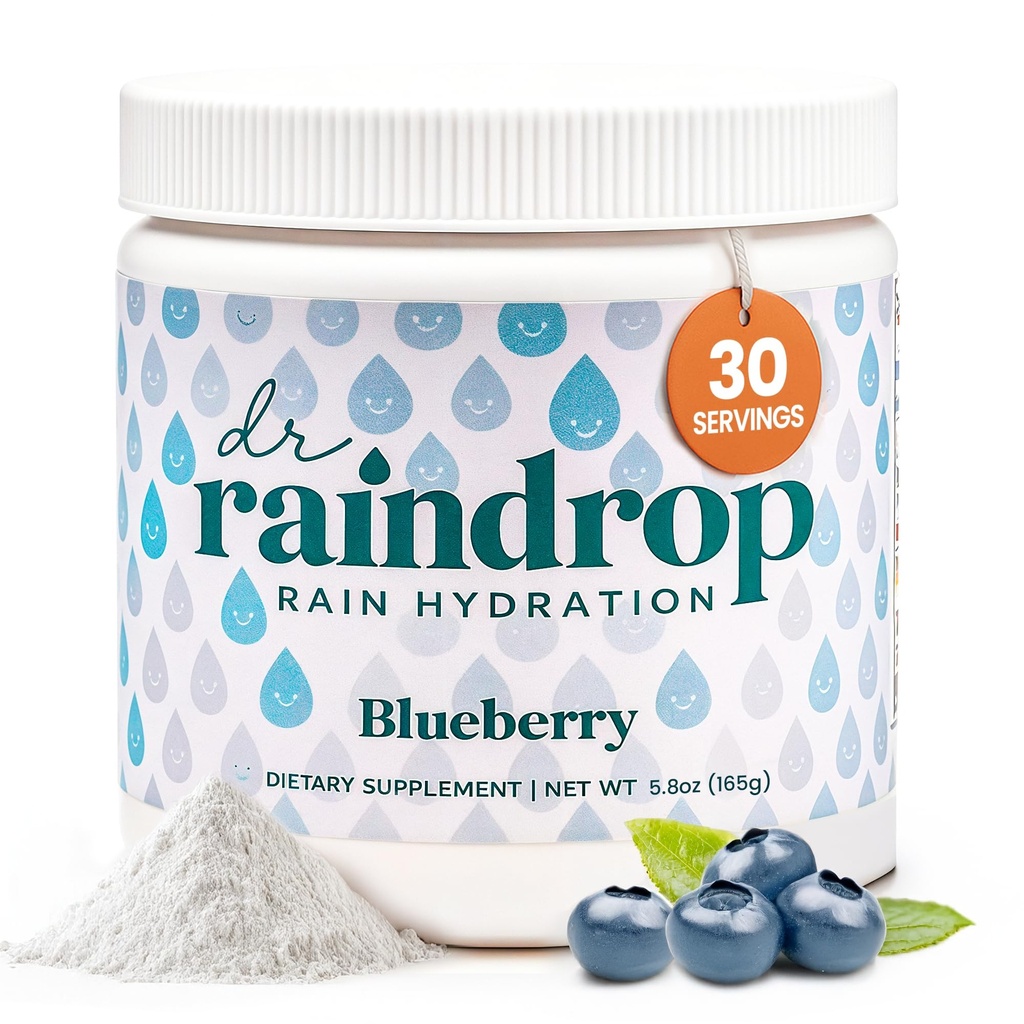 Elektroliti v prahu, borovničeve arome - brez dodanega sladkorja Hydration Drink Mix- Gluten brez kalijevega citrata - šport Hidracija