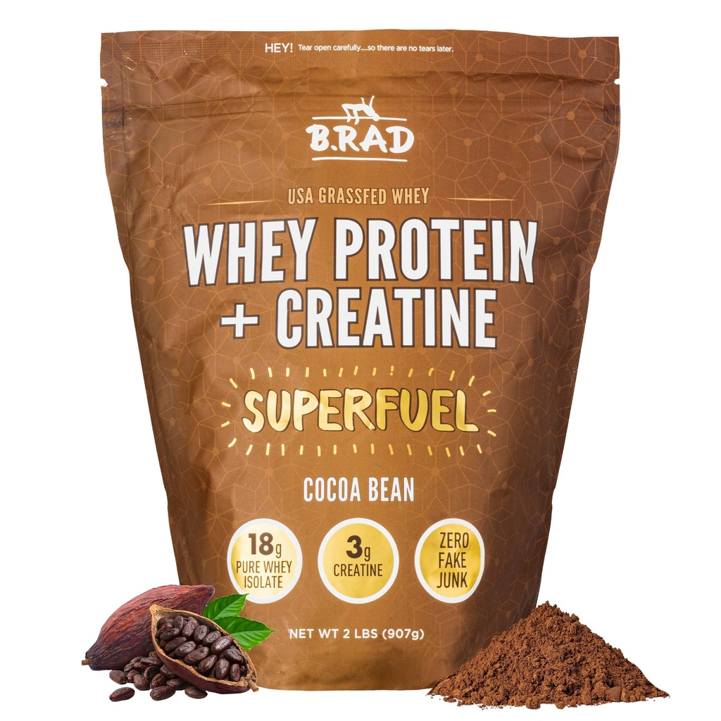 B.rad Superfuel - Grass Fed Whey Protein Izolat Okrepljen s kreatinom 