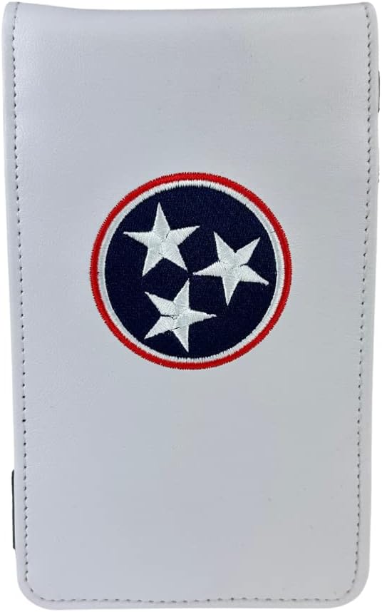 Sunfish Tennessee Državna zastava Usnje Golf Scorecard in Yardage knjigo imetnik