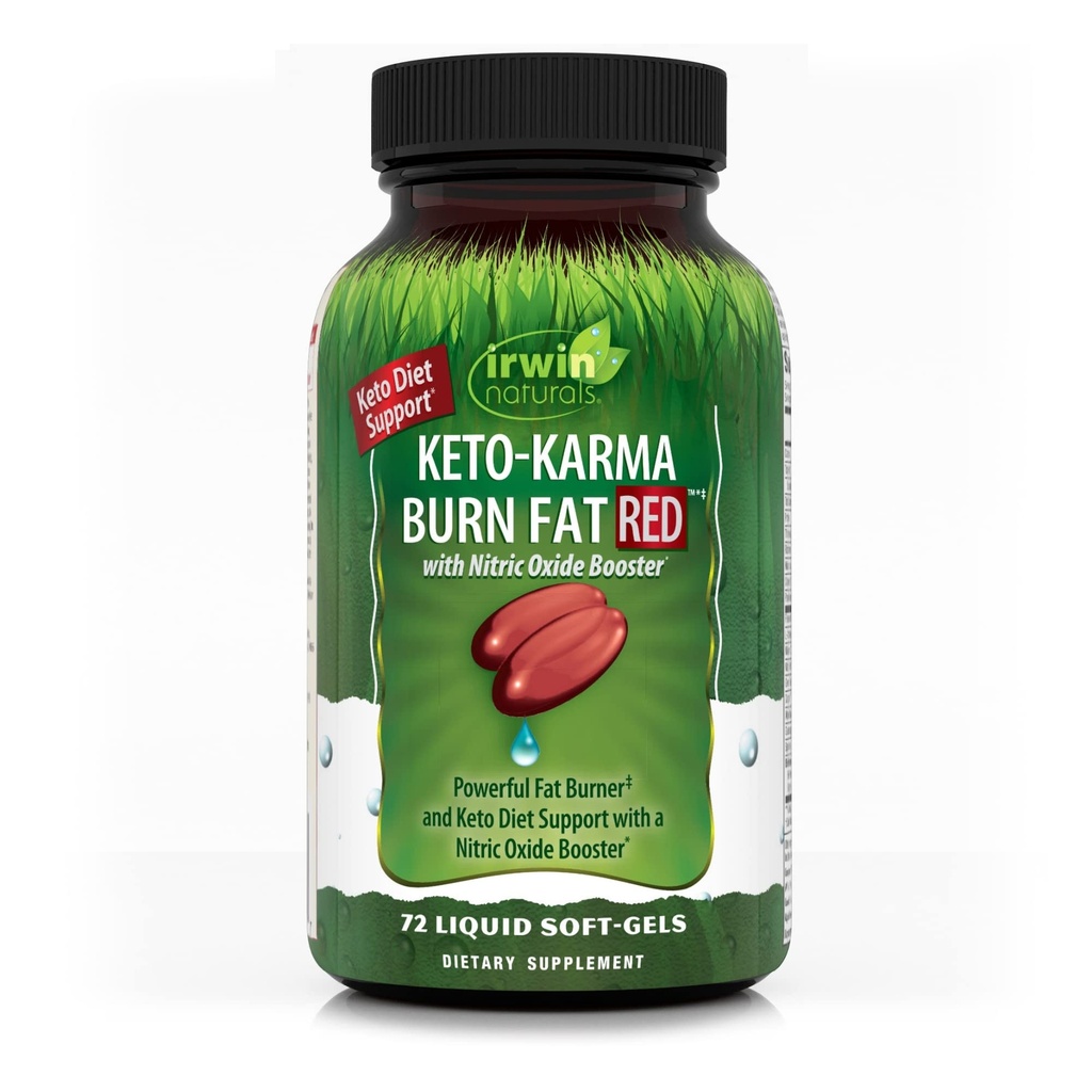 Irwin Naturals Keto-Karma gorenje Debela rdeča 72 Sgels
