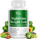 DR VITAMIN REŠITVE Nočni čas Maščobni gorilnik dopolnila - Apetite Supresivi za hujšanje - nočni čas Fat Burner za ženske in moške, ki podpirajo spanje in sprostitev - hujšanje tablete - 60 kapsul
