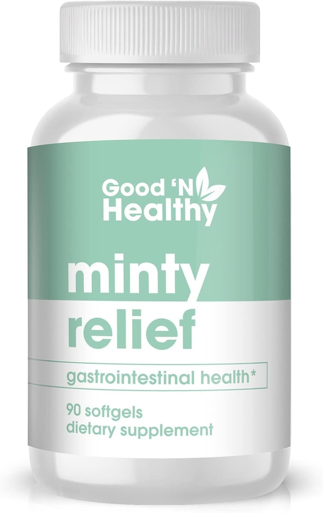 Dober 'N zdravo Minty Relief Peppermint Oil Softgels, Dopolnilo za naravno Prebavne Comfort, 3 Mesec dobave