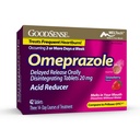 GoodSense Omeprazol Zapoznelo sproščanje Peroralna disintegracijska tableta 20 mg, Jagodna aroma, Raztopljeni zavihki, Zdravljenja Pogosta zgaga, Acid Reducer, Zgaga Medicine, 42 Tablete