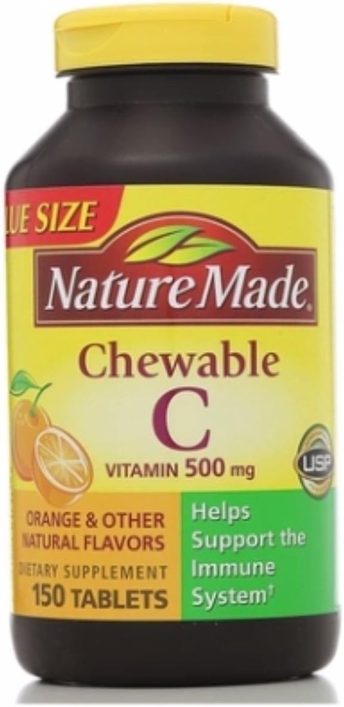 Vitamin C 500 mg žvečljive tablete 150 ea (paka 5)