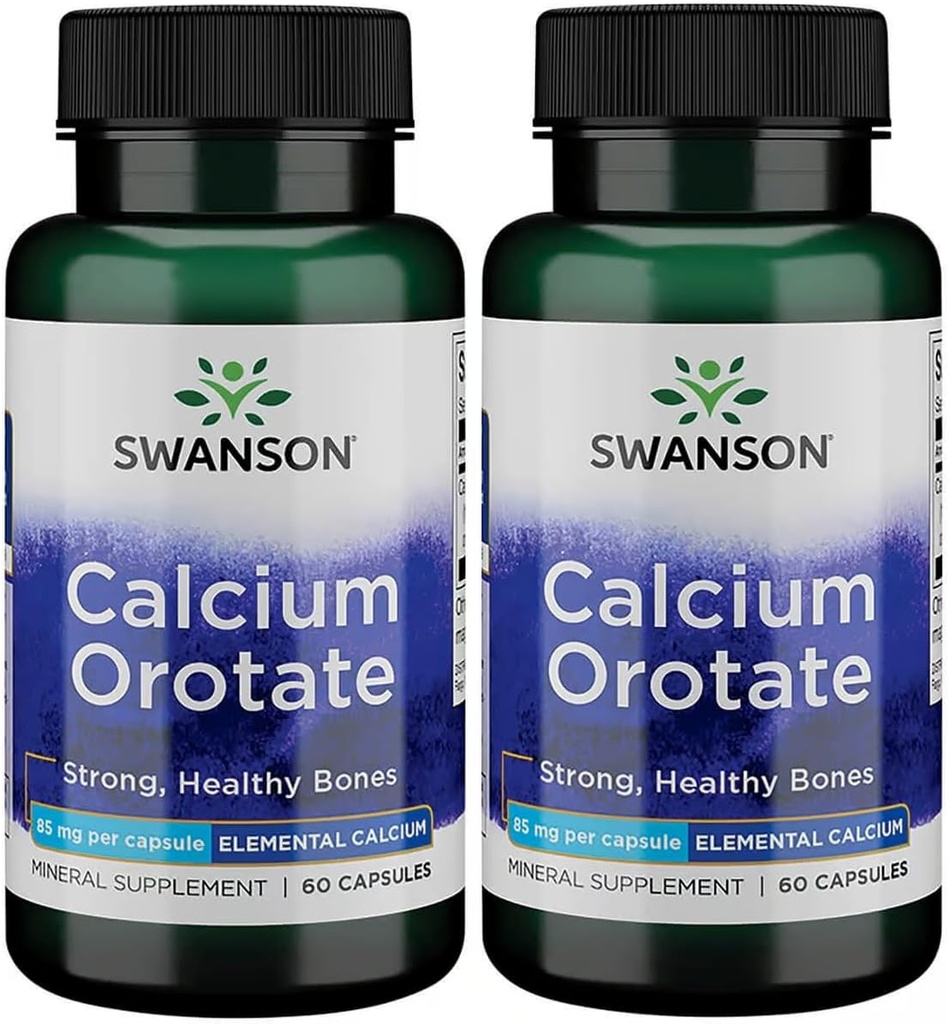 Swanson Calcium Orotat 85 mg 60 kapsul 2 pakiranji