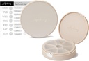 7 Kompartmenti tablete primeru, tablete Box, Daily tablete Organizator, Potovalne tablete Organizator, Zdravila Organizator, Prilagodljiv tablete Dispenser z nalepko nalepke (Pearl Cream)
