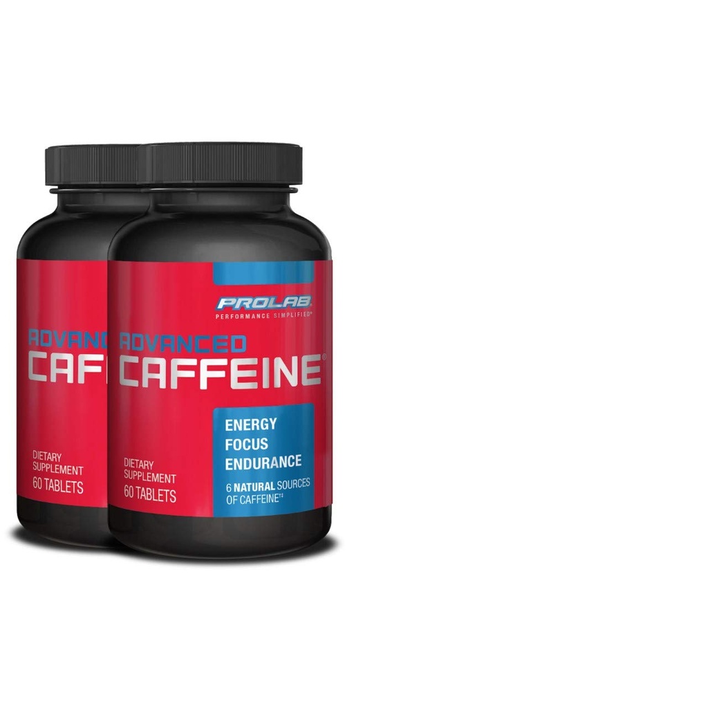 ProLab Nutrition Advanced Caffeine 200mg, hitro delujoče naravne tablete kofeina z izvlečkom zelenega čaja, čisto energijo, mentalno fokus (60-kratnik 2)