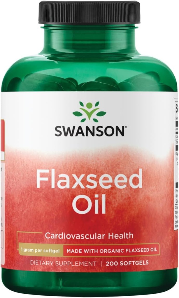 Laneno olje Swanson (Omegatru) 1000 Milligrams 200 Sgels