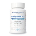 Biotics Raziskave METHILFOLATE PlusTM Metilfolat, Bioaktivni Folat + B12, Podpira kardiovaskularno zdravje, razvoj ploda, zdravje živcev, Metilacija Podpora, Homocystein ravni. 120 tablet